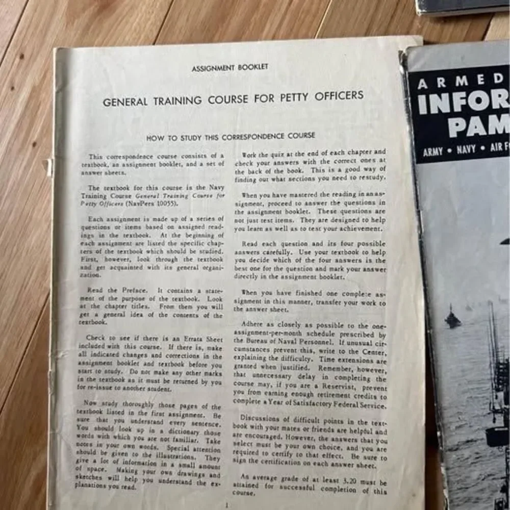 vintage Navy manuals from the 50s- lot